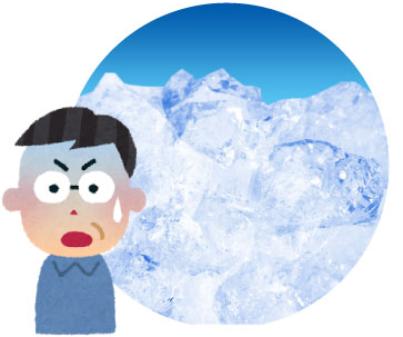 水分が氷ると膨張する